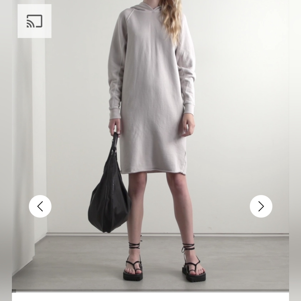 James Perse Hooded Sweatshirt Dress